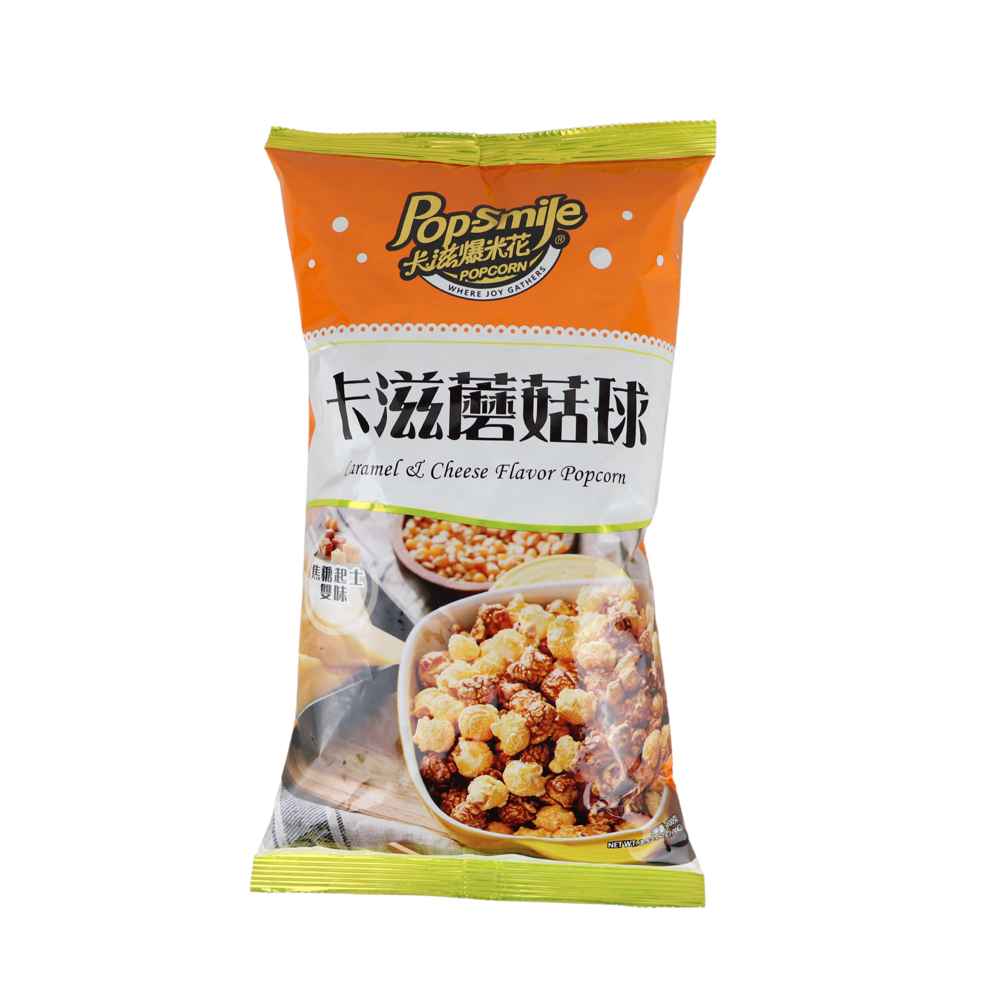 Pop-Smile Caramel and Cheese Flavor Popcorn 100g Pop-Smile Caramel and Cheese Flavor Popcorn 100g